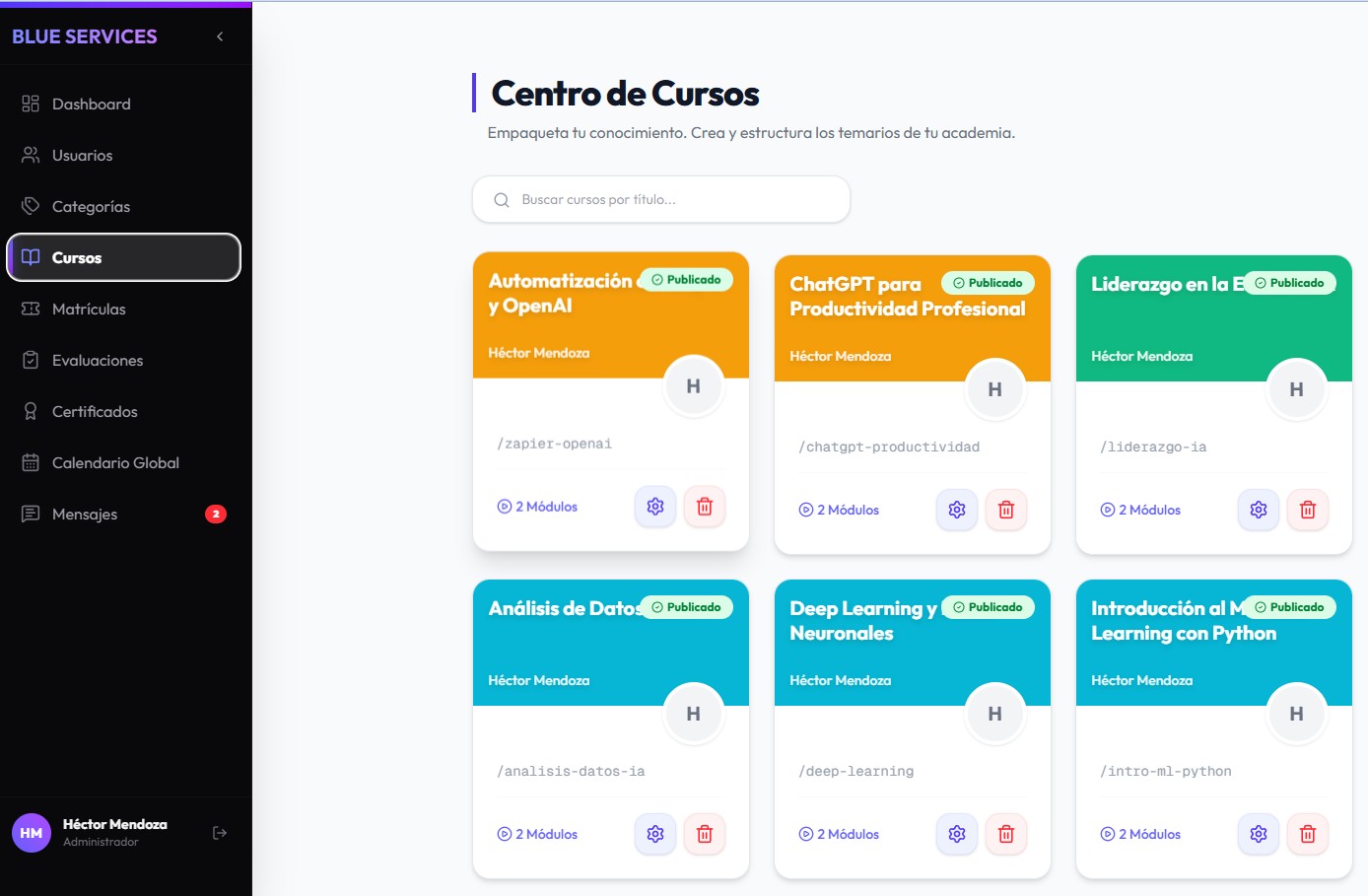 Plataforma de Cursos